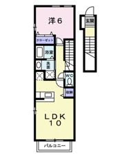 アズールつくば Bの間取り画像