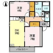 セジュール喜多 Dの間取り画像