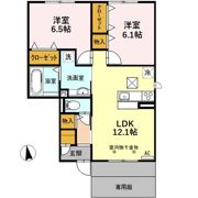 Dーroom中鶉の間取り画像