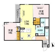 Wisteria寺家の間取り画像