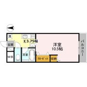 ベレール岡山手の間取り画像