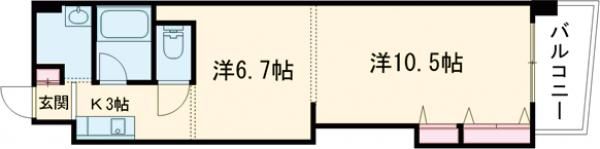 パステロ アロッジオ45東蟹屋の間取り画像