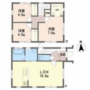 野々上貸家の間取り画像