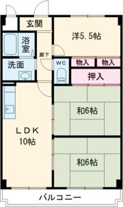 クリーン・ピア・フジの間取り画像