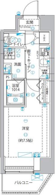 ユリカロゼ五反野Ⅲの間取り画像