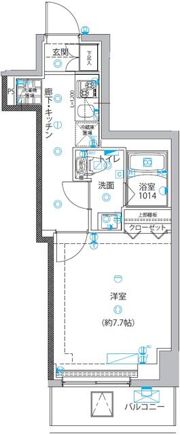 ユリカロゼ五反野Ⅲの間取り画像