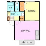 オレンジヒルBの間取り画像