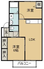 イーストコート春日Aの間取り画像