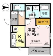 セジュール・ユイット 西岩田の間取り画像