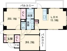 ルクシール伊丹の間取り画像