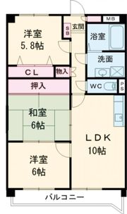 ア・ドリーム鵜沼の間取り画像