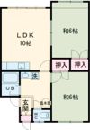 コーポ土谷Ⅰの間取り画像
