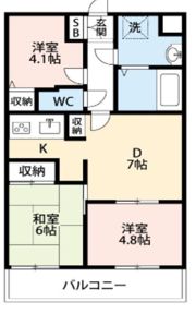 恋ヶ窪378レジデンスの間取り画像