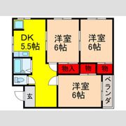 コスモ津田北マンションの間取り画像