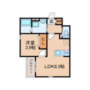 Crecia一宮Ⅱの間取り画像