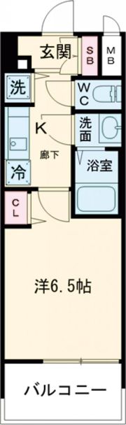 プレサンス神戸元町の間取り画像