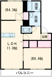 キャトルセゾンDの間取り画像