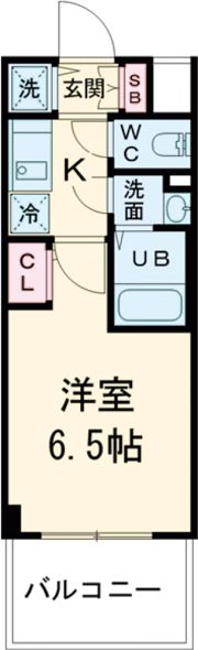 エスリード神戸兵庫駅ミッドポートの間取り画像