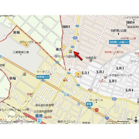 近くに施設あり