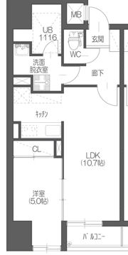 アリオール一番町の間取り画像