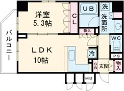 リーガル神戸三宮Ⅱの間取り画像