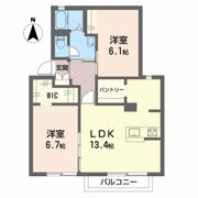 メリースクエア Cの間取り画像