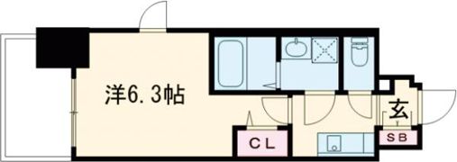 フォーリアライズ大阪ミッテの間取り画像