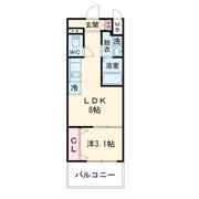 セオリー大阪ハーバーDOORの間取り画像