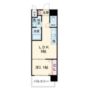 セオリー大阪ハーバーDOORの間取り画像