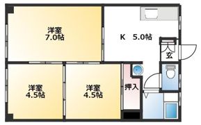 アビタシオン長野の間取り画像