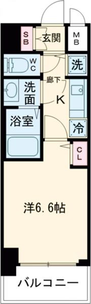 プレサンス三宮ディライトの間取り画像