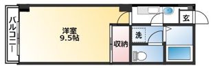 オカダハイツの間取り画像