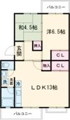 コーポ水谷の間取り画像