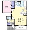 ポポラ オオツ Ⅱの間取り画像