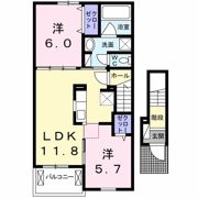 アウローラ古祖原Ⅱ Aの間取り画像