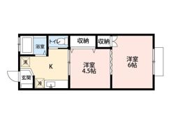 コーポKⅡの間取り画像