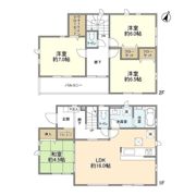 4141鎌ヶ谷市東道野辺29期4棟1号棟の間取り画像