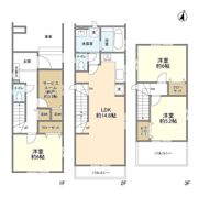 4274さいたま市東大成町3期2棟1号棟の間取り画像