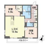 ヴイスタ ルミノーザ イーストの間取り画像