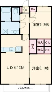トレインロードの間取り画像