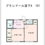 プランドール道下Aの間取り画像