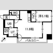 フローラ中の島の間取り画像