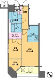 カスタリア銀座Ⅲの間取り画像