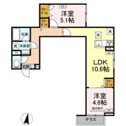 セレスティア中台Ⅱの間取り画像