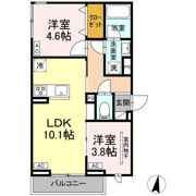 セレスティア中台Ⅱの間取り画像