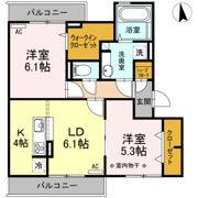 グランドゥール シャルマンの間取り画像