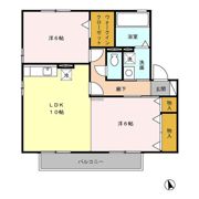 ラークハイム三蔵子 Bの間取り画像