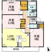 ランロード D棟の間取り画像