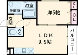 フジパレス石橋Ⅱ番館の間取り画像