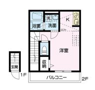 ウエストハイム一ノ割の間取り画像